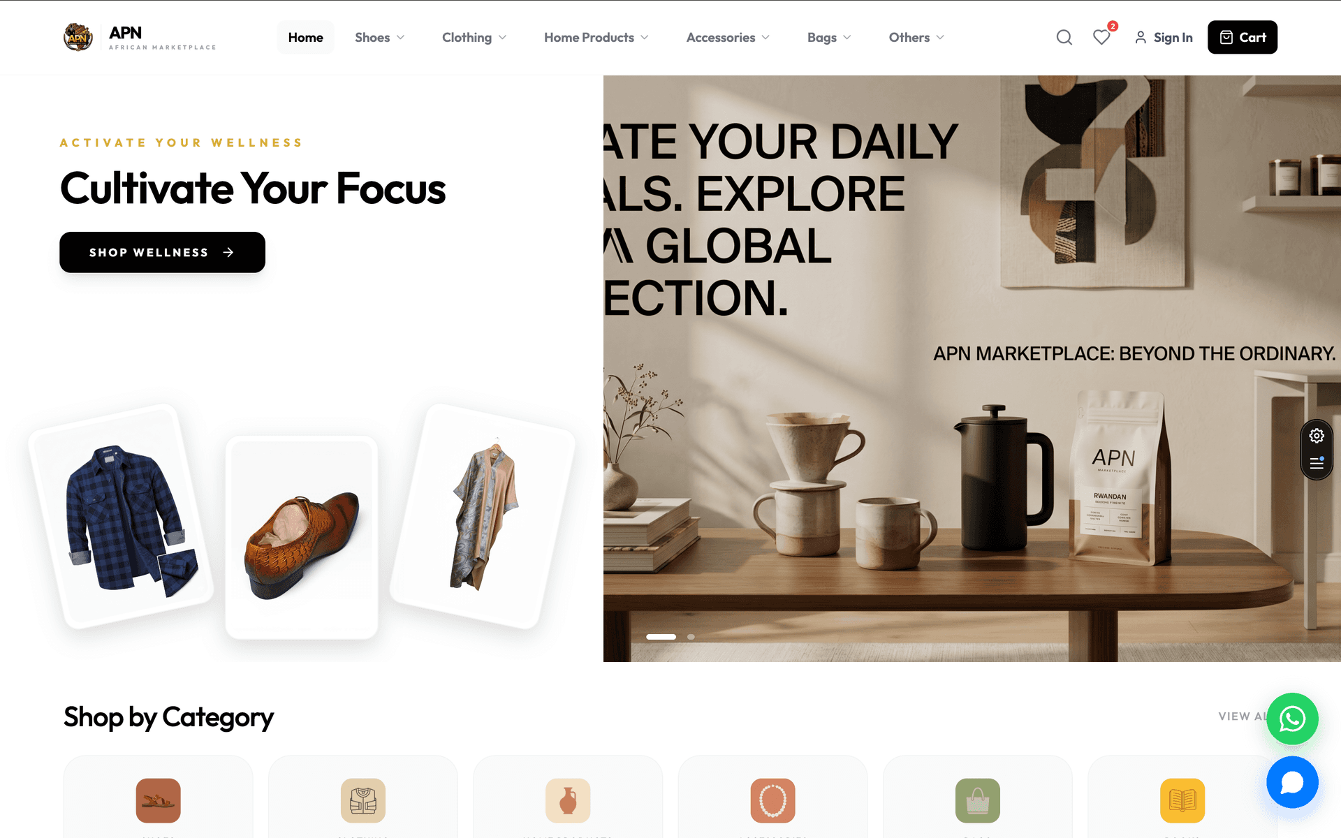 APN African Marketplace — work by Prince Parfait GANZA